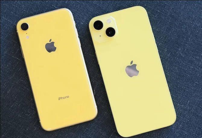 黄色 iPhone 14 甄姬曝光，究竟有多黄？与 iPhone XR 对比区别大吗？