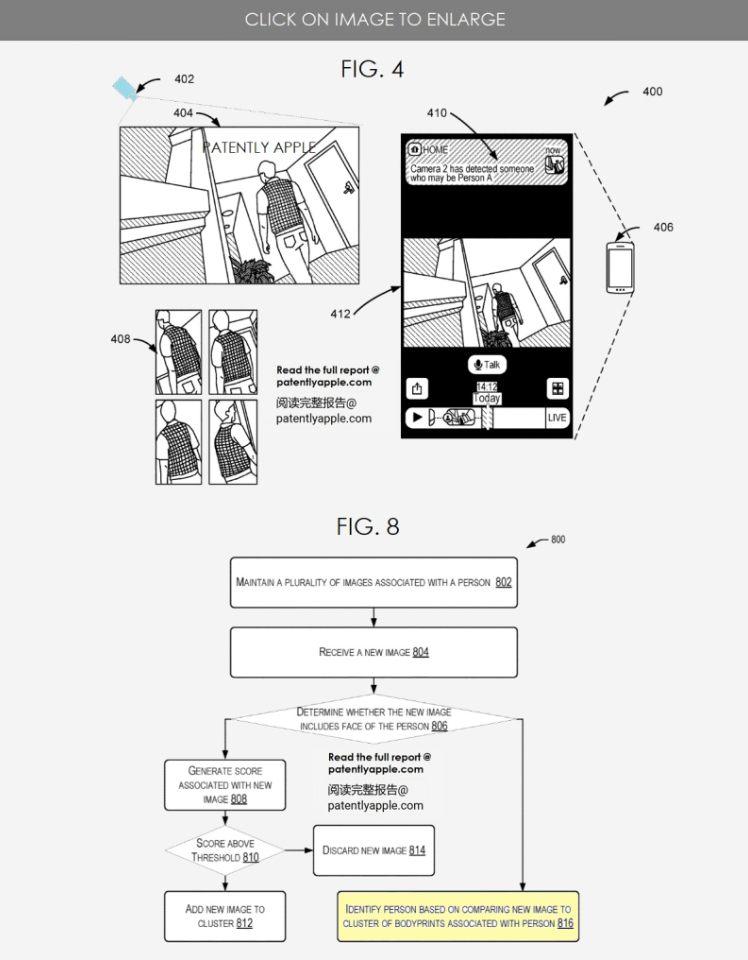 苹果智能家庭摄像头专利：可用指纹/特征识别来访者身份