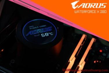 AORUS WATERFORCE X 280一体式水冷散热器评测开箱