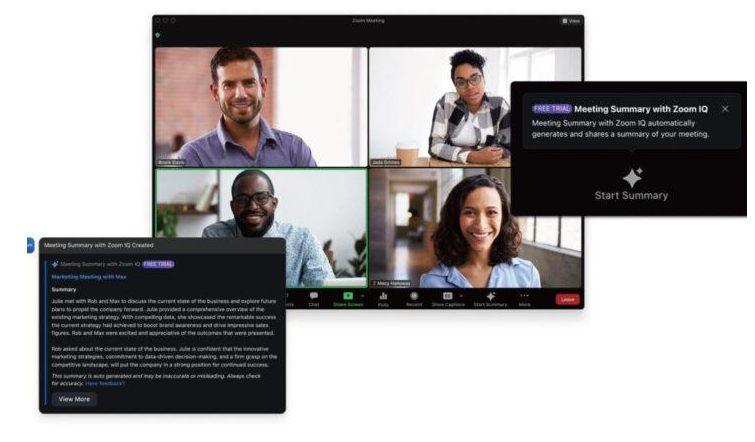 Zoom IQ 整合生成式AI，推出会议摘要与信息撰写功能